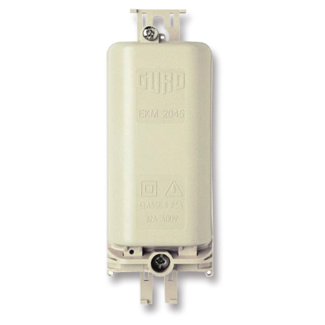 BOITIER CLASSE 2 EP COBOX 1FN-I 1 PORTE FUSIBLE IVOIRE RAL1014