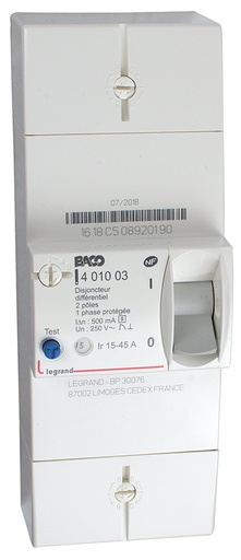 [MICN463] DISJONCTEUR BIPO 45A SELECTIF 6930061 *